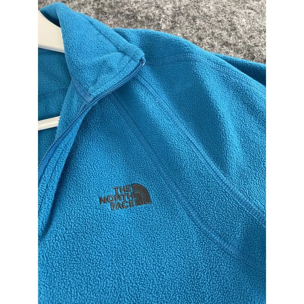 THE NORTH FACE Sweater Women Medium Blue Fleece Full Zip Jacket Lightweight N54